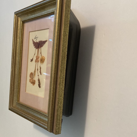 Vintage-Caryl Pohland dried flower picture in frame - Picture 5 of 14